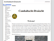 Tablet Screenshot of comhaltacht-draiocht.org